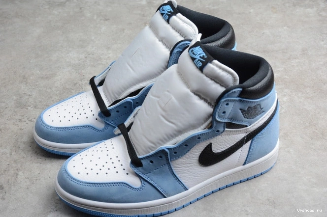 Retro AIR 1 White Black 555088-134 Jordan High University Blue 1029